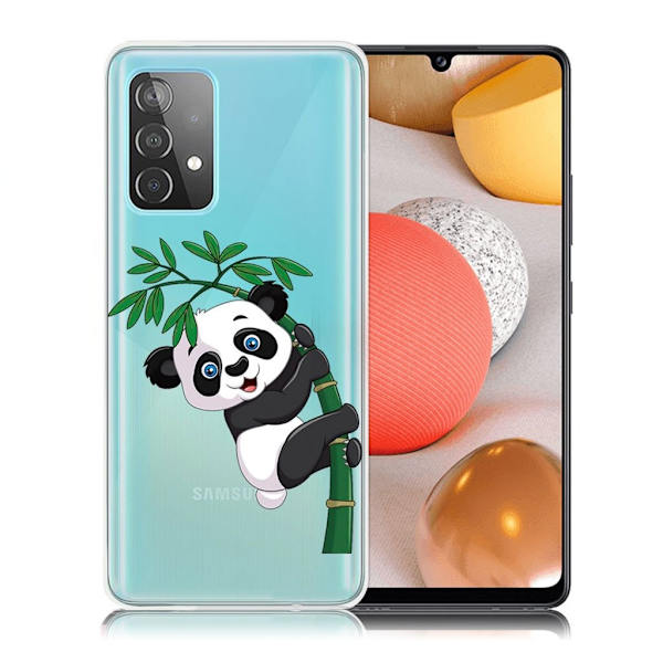 Deco Samsung Galaxy A52 5G kotelot - Panda Ja Bambu Multicolor