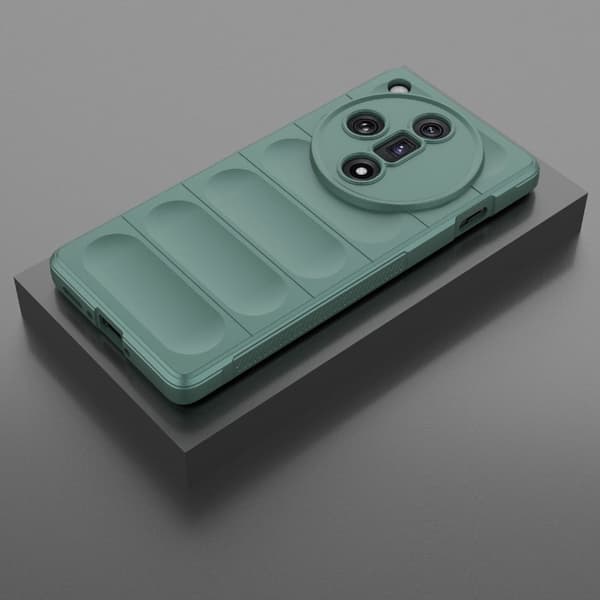 Blødt grebsformet Oppo Find X7 cover - Grøn Green