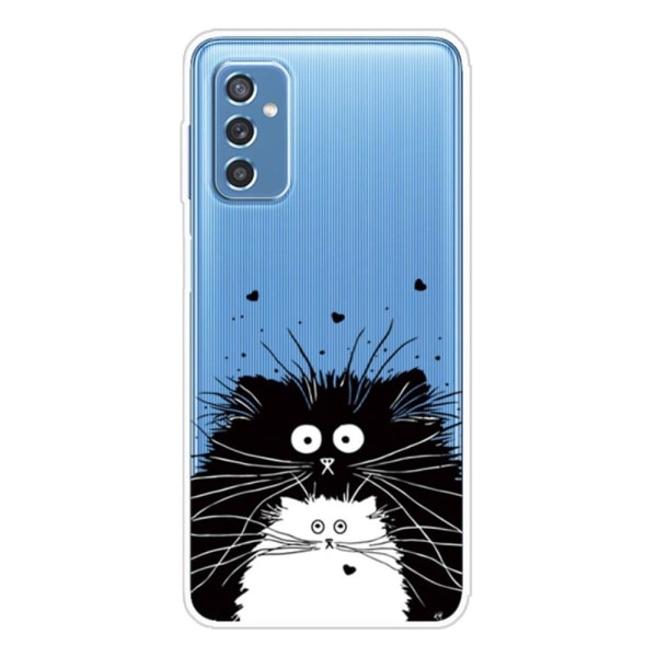 Deco Samsung Galaxy M52 5G skal - Två Katter Vit