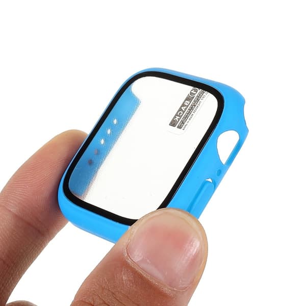 Apple Watch (41mm) mat cover med hærdet glas - Mørkeblå Blue