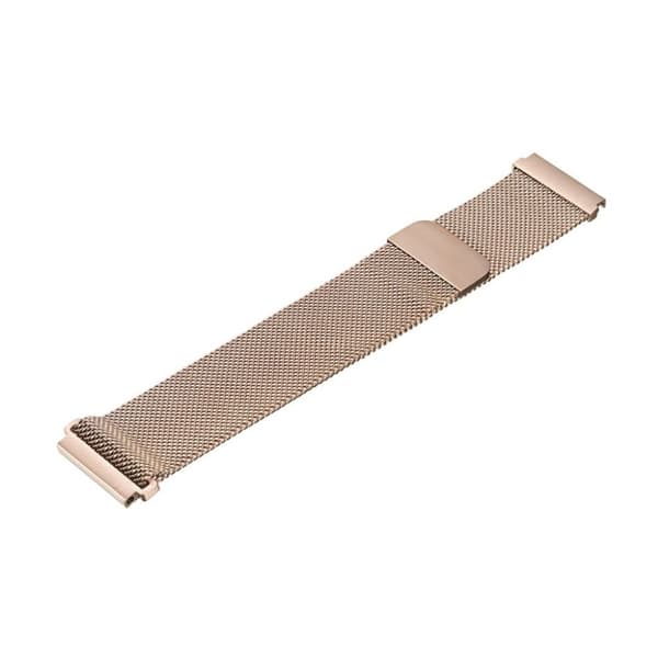 20 mm universal urrem i rustfrit stål - Rødguld Pink