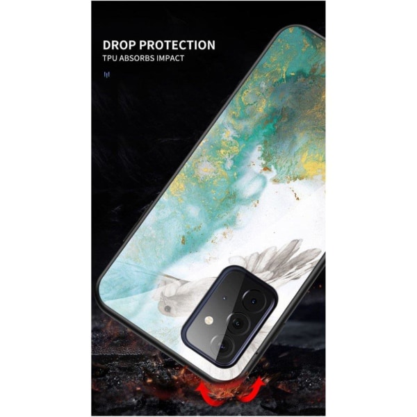 Fantasy Marble Samsung Galaxy A72 5G kotelot - [Patteri/Color] Green