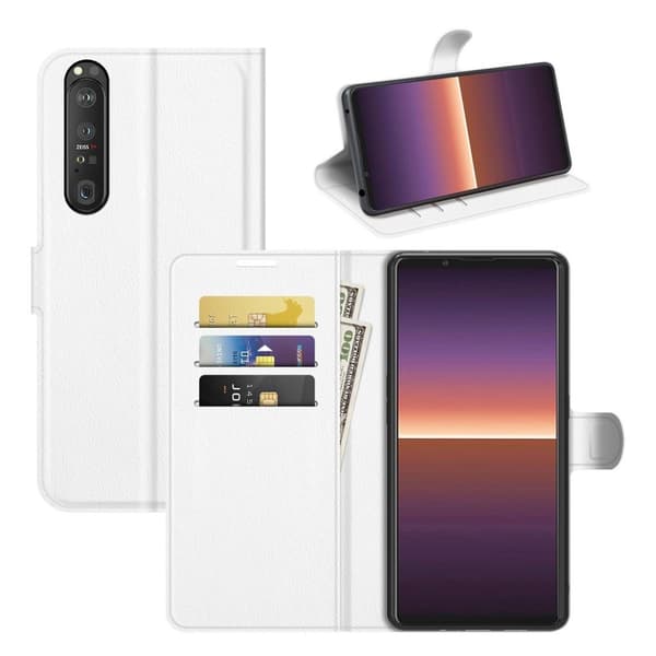 Classic Sony Xperia 1 III fodral - Vit Vit