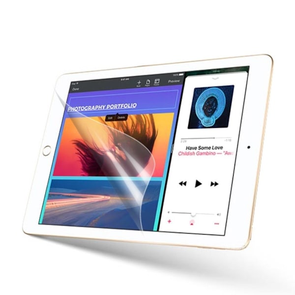 iPad (2017) ultra klar LCD-skärmskydd Transparent