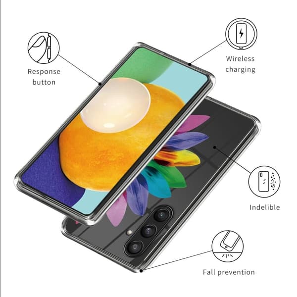 Deco Samsung Galaxy S23 FE kotelot - Värikäs Kukka Multicolor