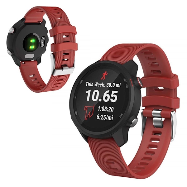 Garmin Vivomove / Forerunner 245 Music / 645 Music klockarmband i silikon - Röd Röd