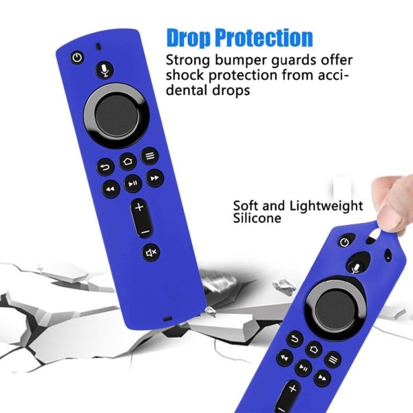 Amazon Fire TV Stick 4K (3.) / 4K (2.) simpelt silikonecover - L Blue