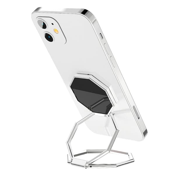 Universell vikbar magnetisk hållare för telefon och surfplatta - Silver Silvergrå