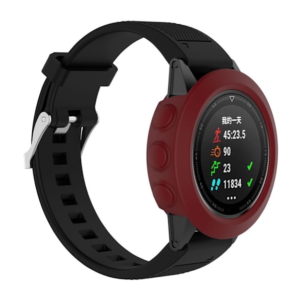 Garmin Fenix 5X tyylikäs suojakuori - Viininpunainen Red