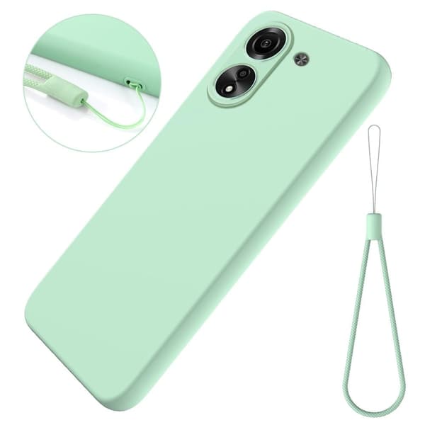 Matte Liquid Xiaomi Redmi 13C / Xiaomi Poco C65 silikone cover - Grøn Green