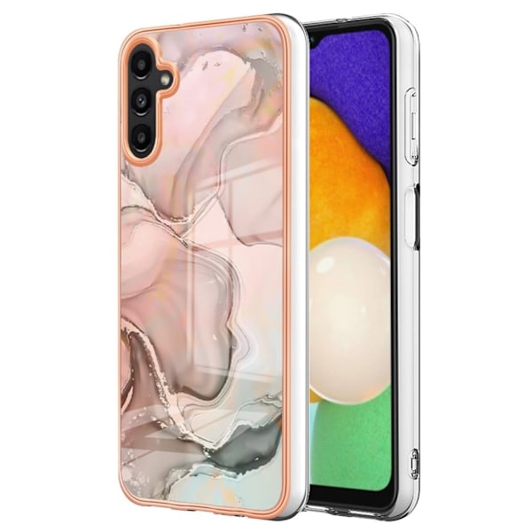 Marmormotiv Samsung Galaxy A34 5G skal - Rosa Rosa