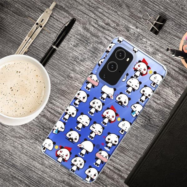 Deco OnePlus 9 Pro Etui - Søte Pandaer White