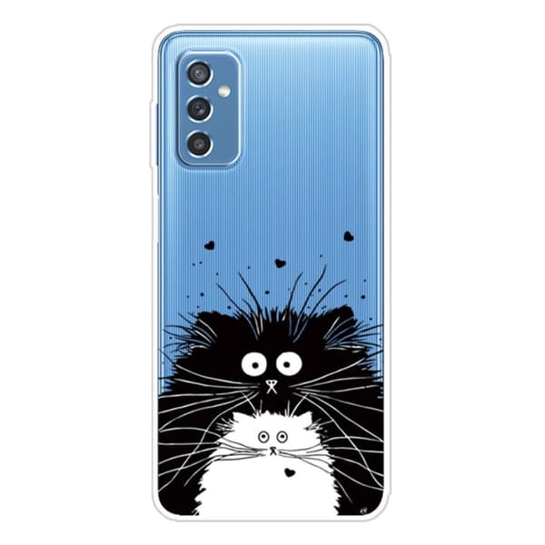 Deco Samsung Galaxy M52 5G Suojakotelo - Two Cats White