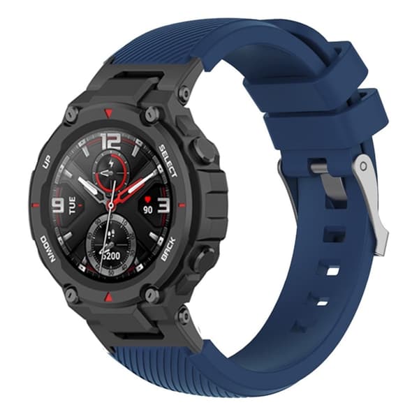 Amazfit T-Rex Pro / T-Rex / Ares twill-struktur silikonklokkerem - Midnattsblå Blue