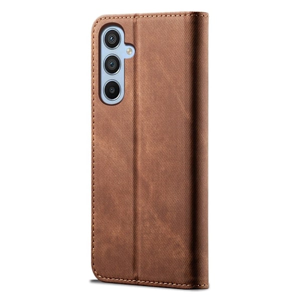 Jeans Samsung Galaxy A54 Flip Etui - Kaffe Brown