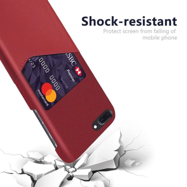 Bofink iPhone 7 Plus / 8 Plus kortcover - Rød Red