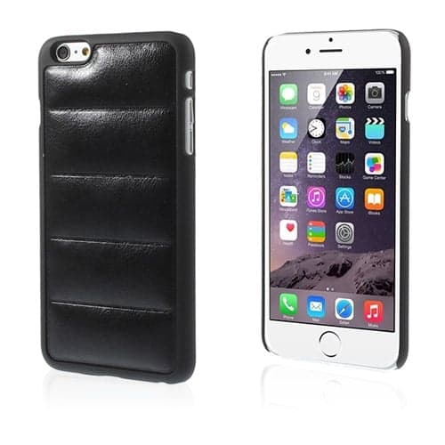 Armor (sort) iPhone 6 Plus Lær Etui Black