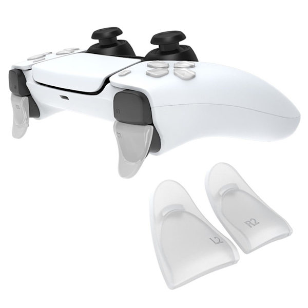 DATA FROG 1 par Sony Playstation 5 Game Controller Trigger-förlängare - Transparent Transparent