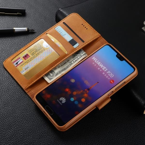 Lc.Imeeke Huawei P20 Pro Skinnetui - Brun Brown