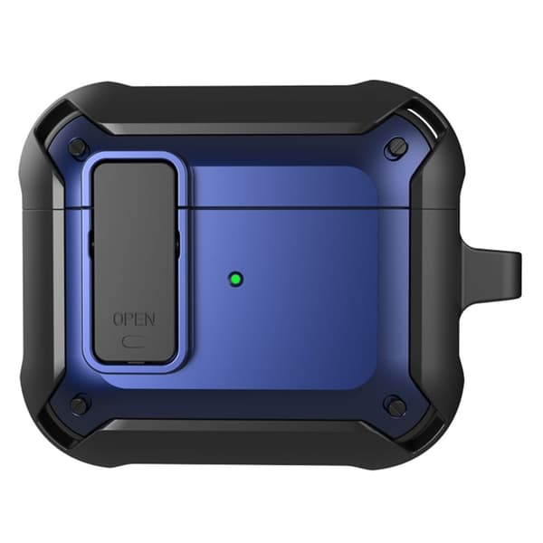 AirPods 3 snap-on cover design TPU-etui - Blå / Sort Blue