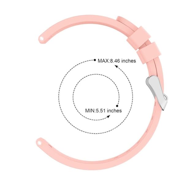 Samsung Galaxy Watch Active raidallinen silikoninen kellonauha - Pinkki Pink