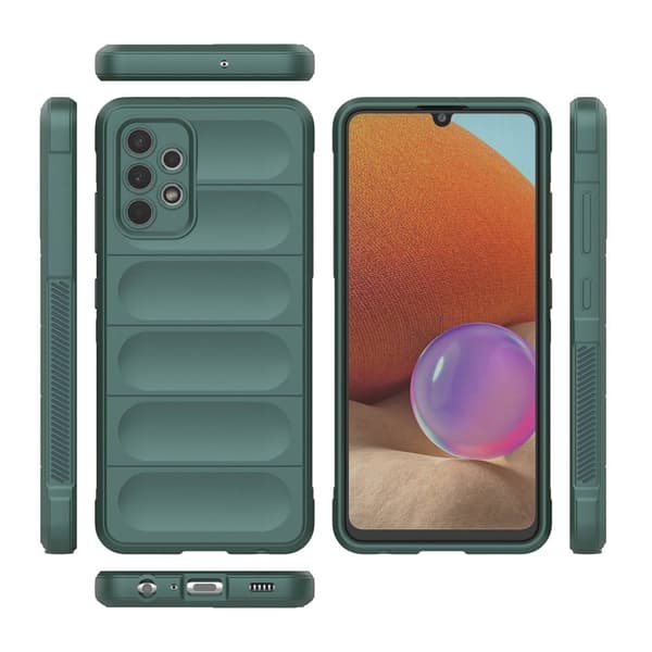 Deksel med mykt grep for Samsung Galaxy A32 - Grønn Green