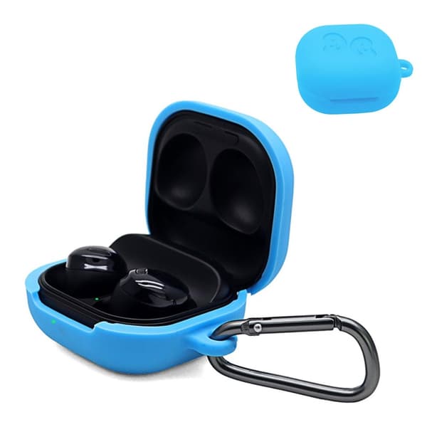 Samsung Galaxy Buds Pro silikoneetui med spænde - Blå Blue