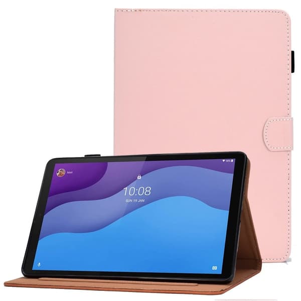 Lenovo Tab M10 (Gen 3) enkelt läderfodral - Rosa Rosa