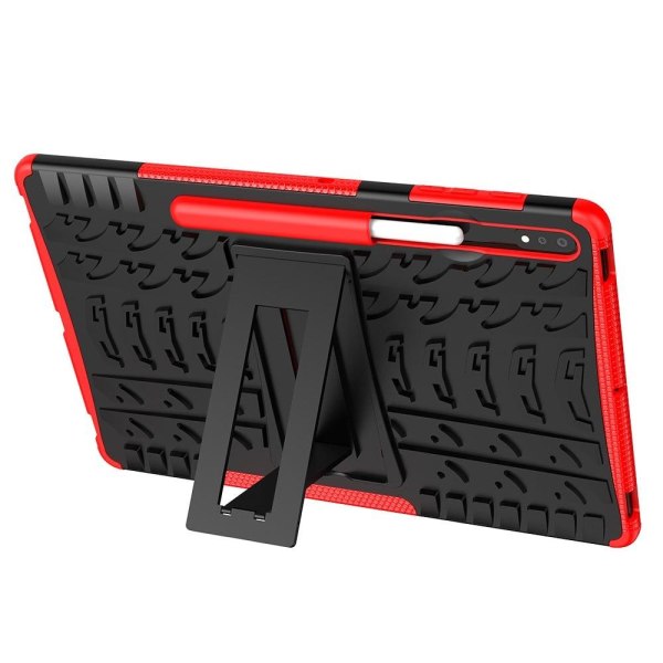 Samsung Galaxy Tab S7 FE cool tyre hybrid + TPU cover - Rød Red