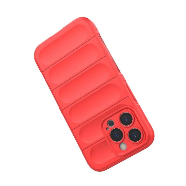iPhone 13 Pro 6,1 tommer Anti-fall Rugged Back Shell Soft Flexible Phone Protector Case - Rød Red