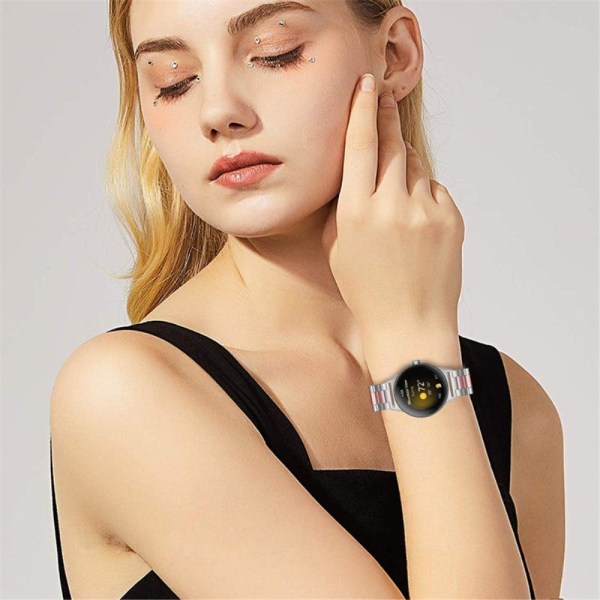 Google Pixel Watch elegant urrem i 316 rustfrit stål - Sølv / Lyserød Rose Pink