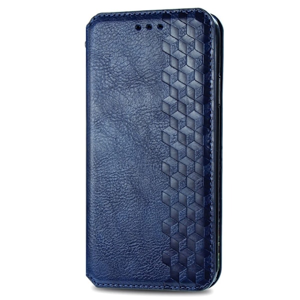 Nahkakotelo With A Stylish Rhombus Imprint For Xiaomi 13 - Sininen Blue