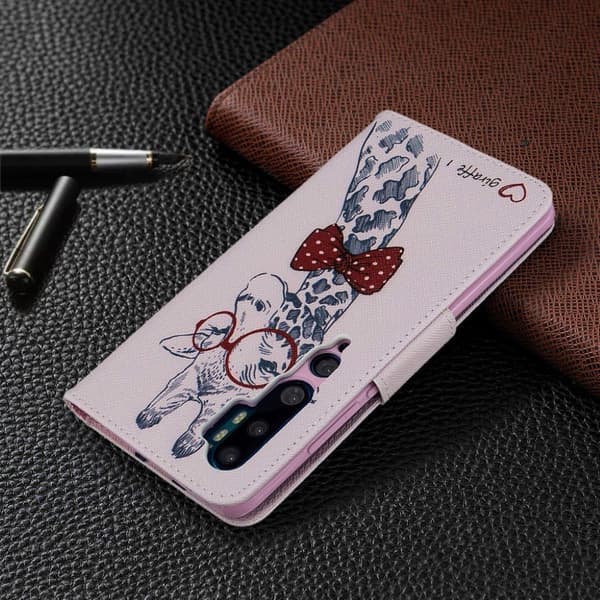 Wonderland Xiaomi Mi CC9 Pro / Mi Note 10 / Mi Note 10 Pro etui – Sød giraf med briller Multicolor