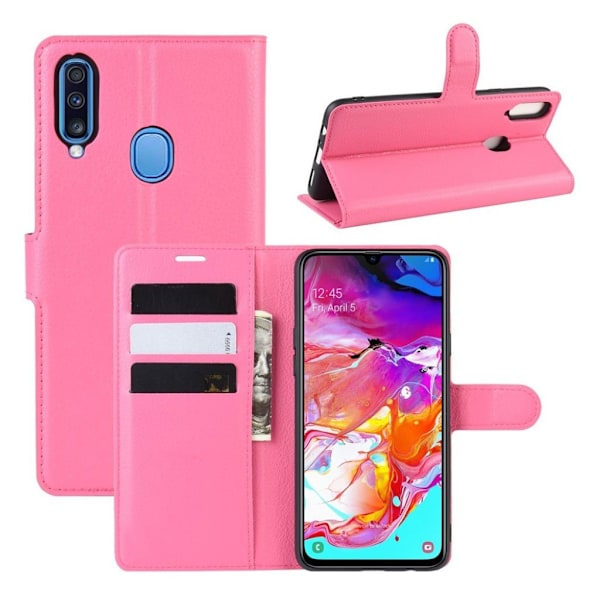 Alpha läder Samsung Galaxy A20s fodral - Rosa Rosa