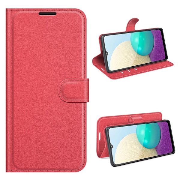 Classic Samsung Galaxy A02 Flippetui - Rød Red