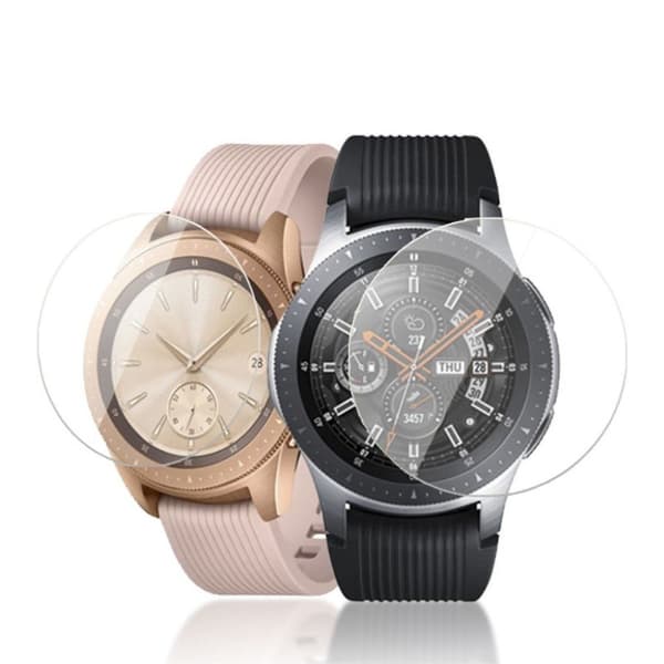 Samsung Galaxy Watch (46mm) bombsäkert heltäckande klock skydds lins av 9H härdat glas - Transparent Transparent