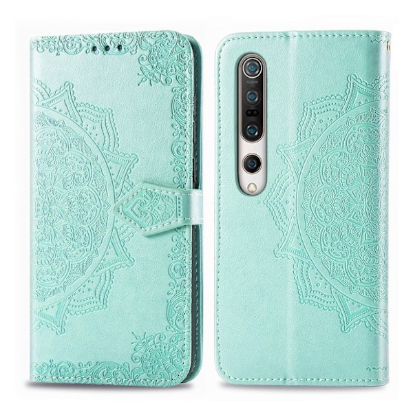Mandala Xiaomi Mi 10 Flip etui - Cyan Green