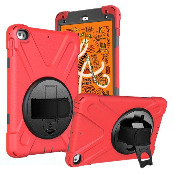 iPad Mini (2019) X-Shape durable hybrid case - Red Red