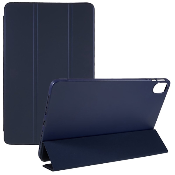 Tri-fold læderstativ-etui til Honor Pad 8 - Mørkeblå Blue