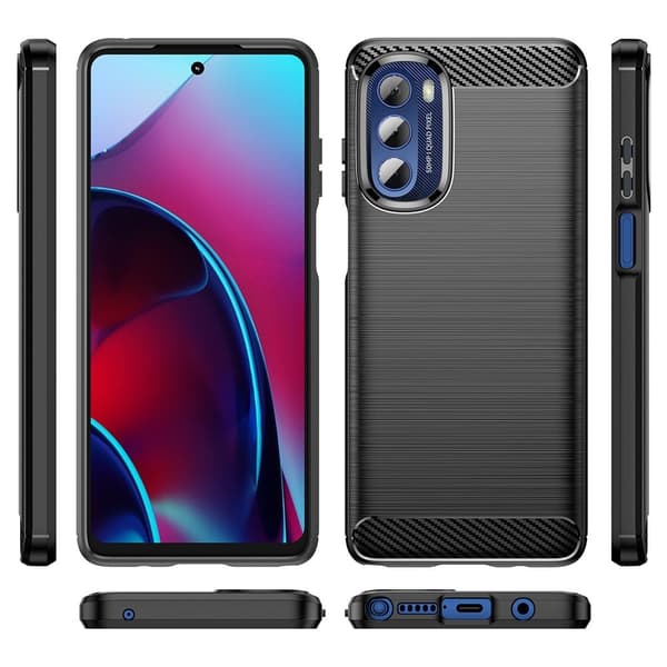 Carbon Flex Etui Motorola Moto G Stylus 5g (2022) - Sort Black
