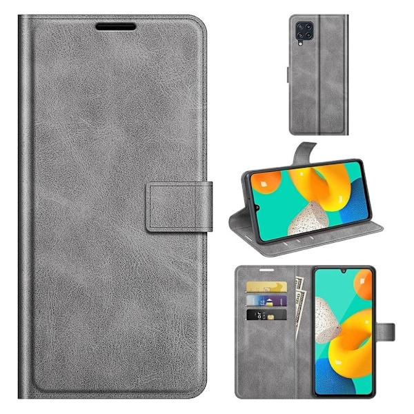 LC.IMEEKE Samsung Galaxy M32 flip etui - Sølv/Grå Silver grey