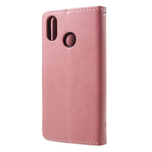 Huawei P20 Lite trykt sommerfugle etui - Lyserød Pink