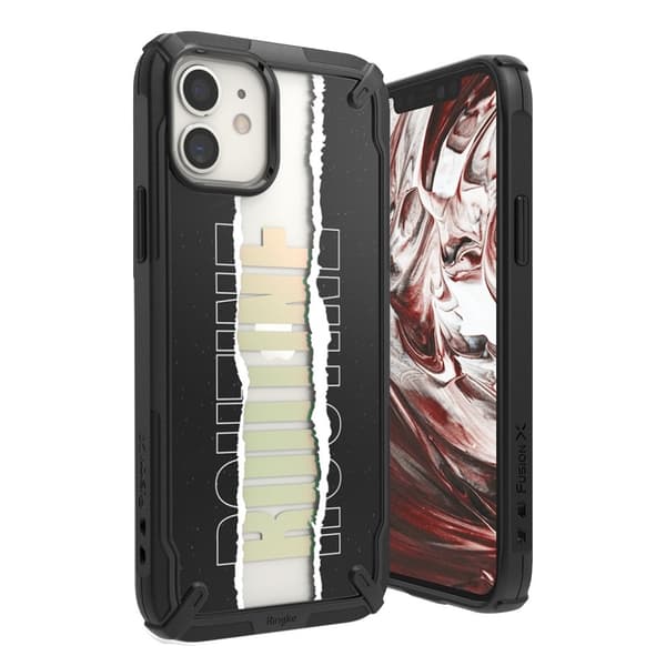 Ringke FUSION X DESIGN - iPhone 12 / 12 Pro - Rutine Black