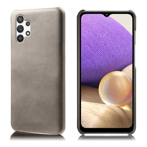 Croco Samsung Galaxy A32 5G kotelot - Harmaa Silver grey