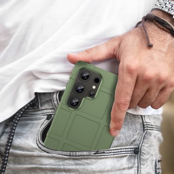 Rugged Shield Samsung Galaxy S25 Ultra deksel - Grønn Green