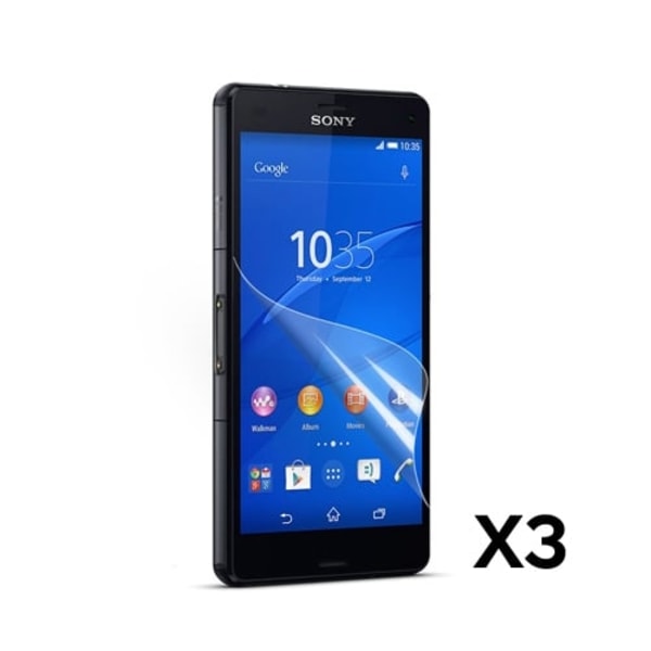 Displayskydd till Sony Xperia Z3 Compact - 3 Stycken Transparent