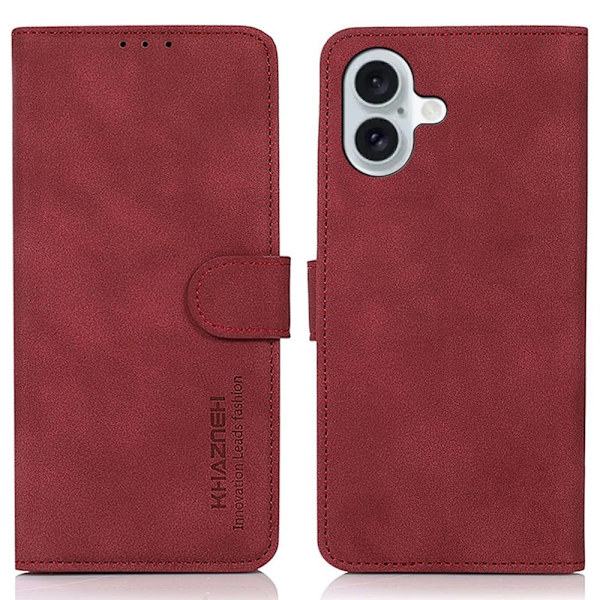 KHAZNEH iPhone 16 flip case - Punainen Red