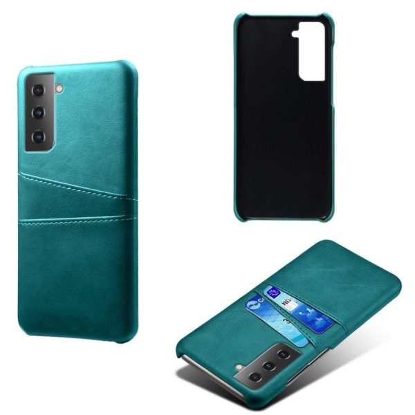 Dual Card Etui Samsung Galaxy S21 - Grøn Green