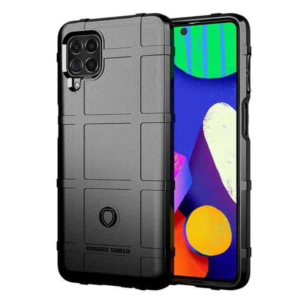 Rugged Shield Samsung Galaxy M62 / Samsung Galaxy F62 cover - Sort Black