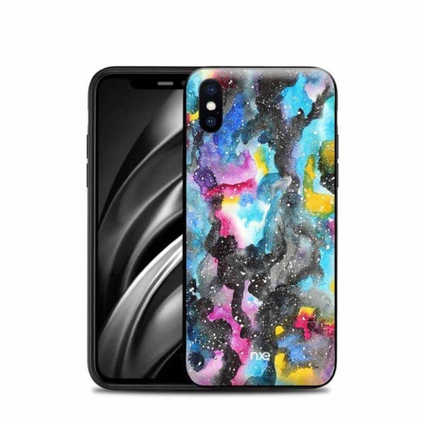 NXE fleksibelt etui med mønstertryk til iPhone XS Max 6,5 tommer - Style A Multicolor